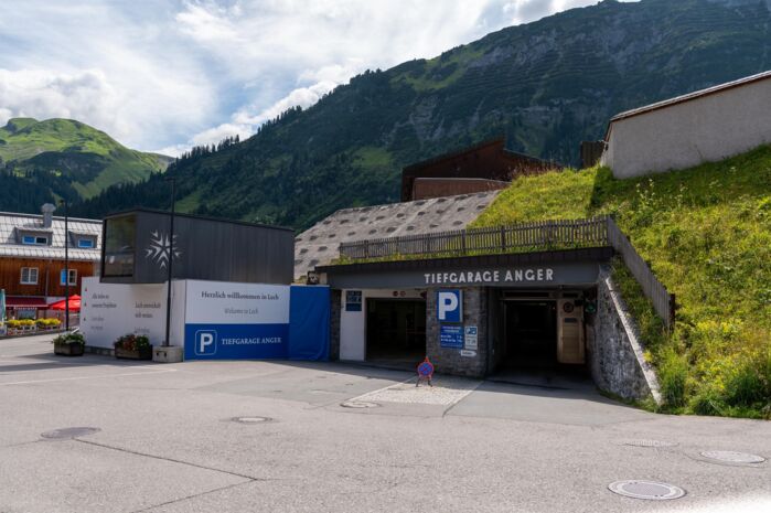 Einfahrt zur Anger Tiefgarage