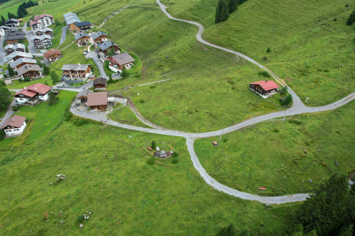 Grillplatz und Ortsteil Stubenbach aus der Vogelperspektive