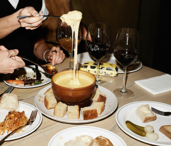 Fondue im Restaurant