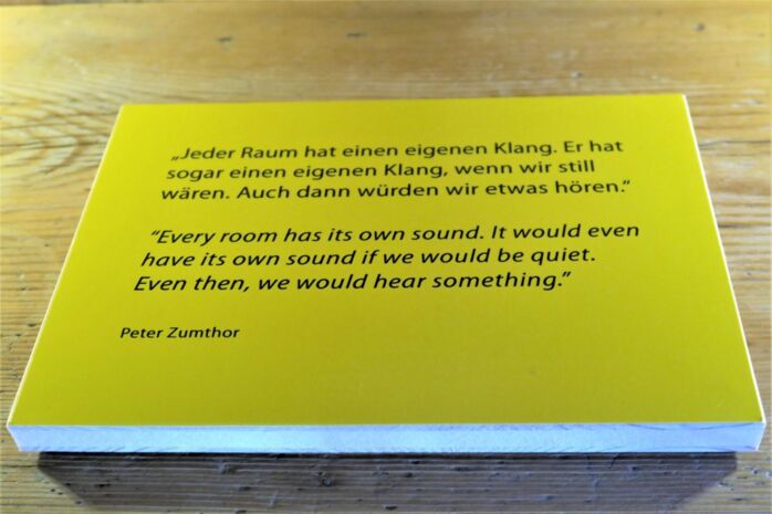 Zit Zumthor_Jeder Raum hat seinen eigenen Klang (L