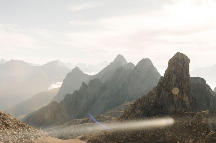 Felsiges Gebirgspanorama