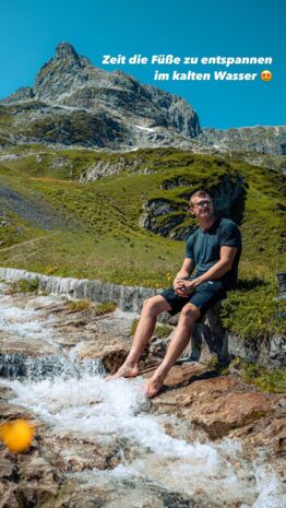 Cooling Your Feet During the Hike - Wandersommer deines Lebens Lech Tag 3 (5)