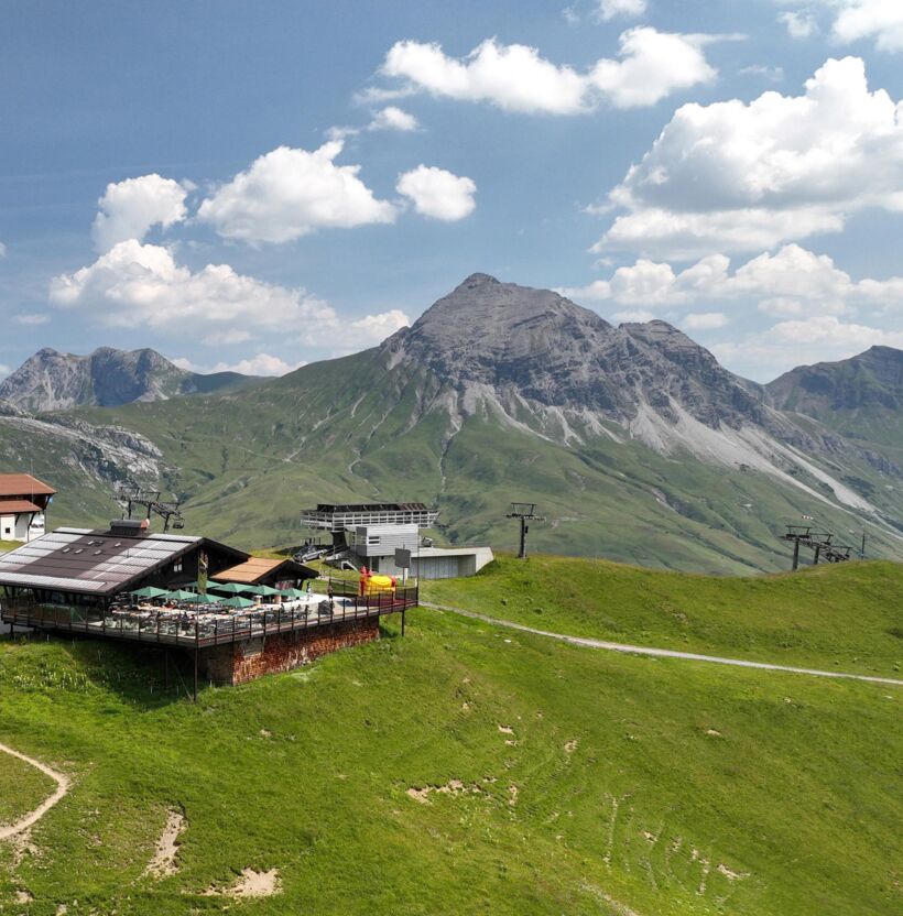 Seekopf Bergrestaurant Drohnenaufnahme